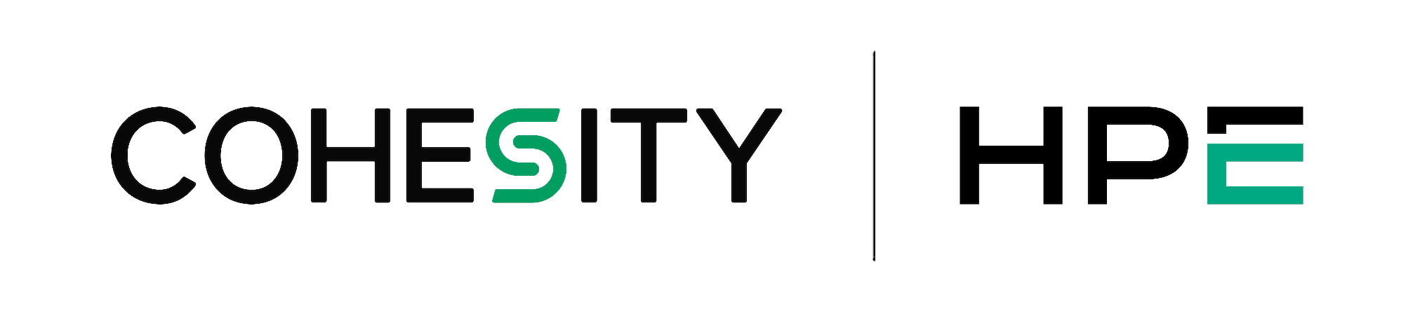 Cohesity and HPE logos