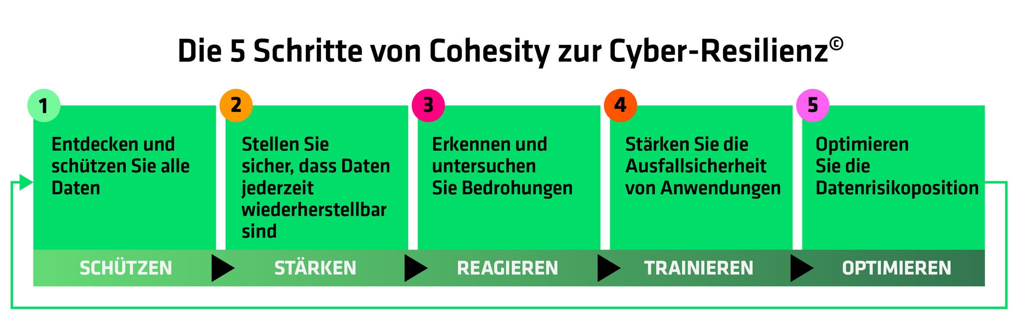 Fünf Schritte