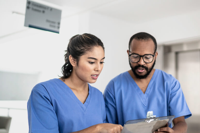 Imagem conceitual de médicos