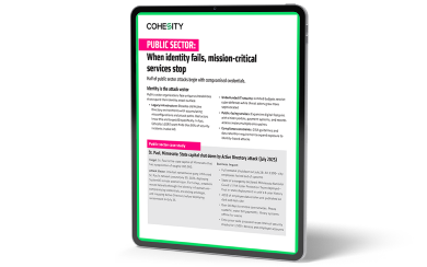 Public sector: When identity fails, mission-critical services stop