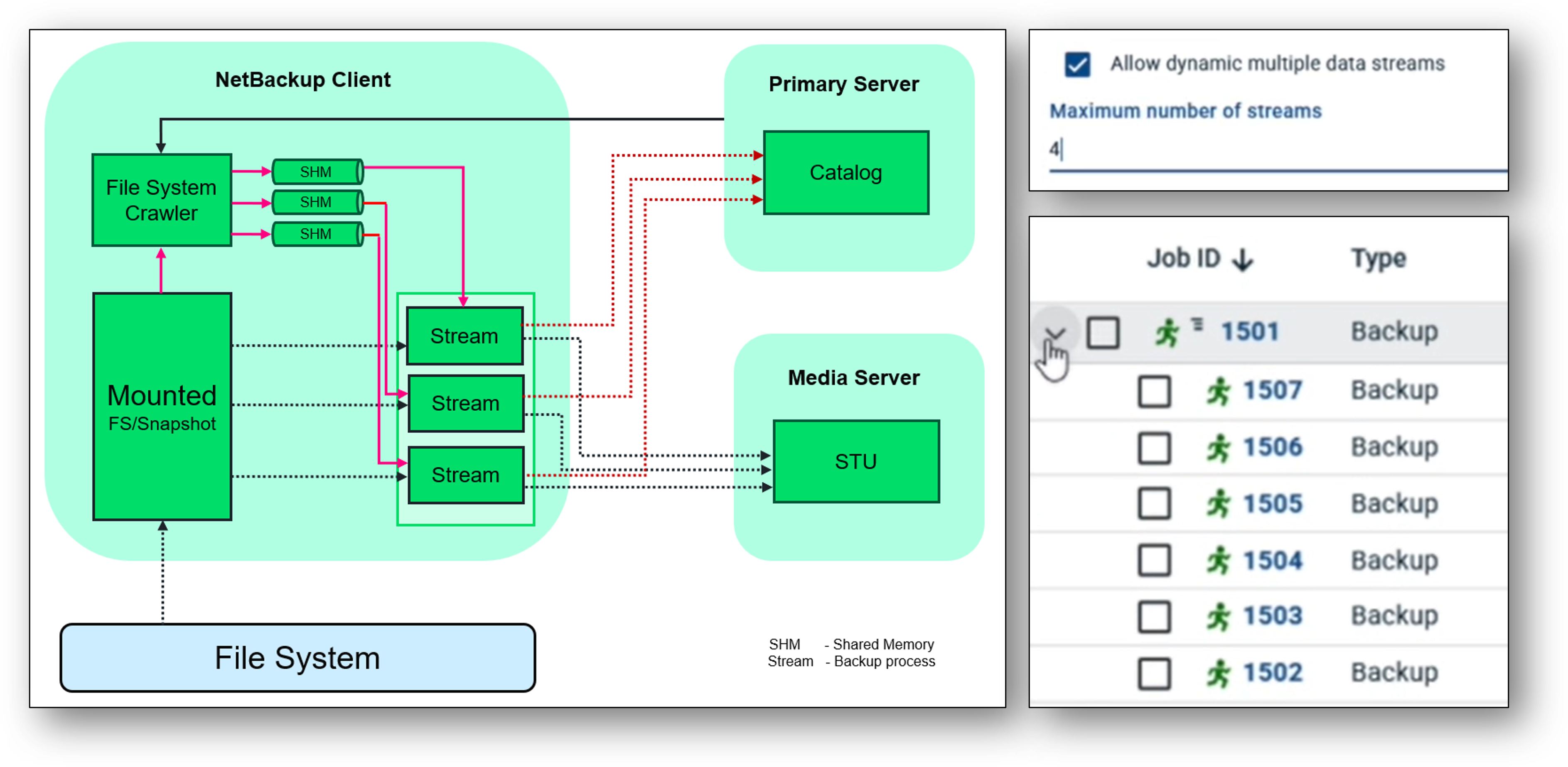 Image of Dynamic multi-streaming reduces backup time for large datasets