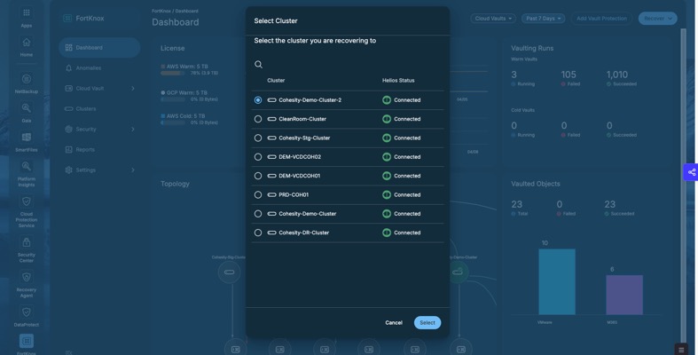 Cohesity FortKnox: Cyber-Vaulting