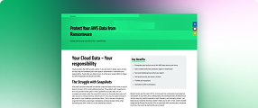 Protect Your AWS Data from Ransomware