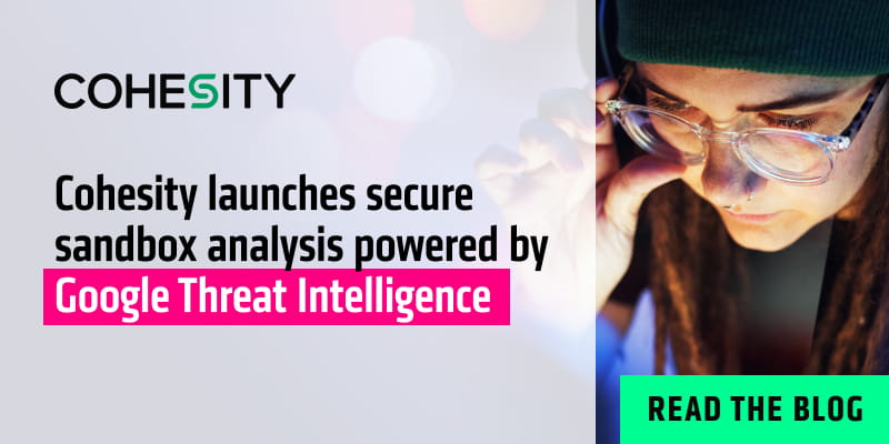 Secure sandbox analysis powered by Google Threat Intelligence | Cohesity