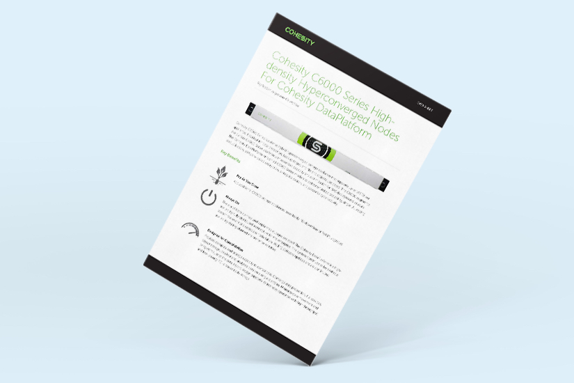Cohesity C6000 Series high-density converged nodes