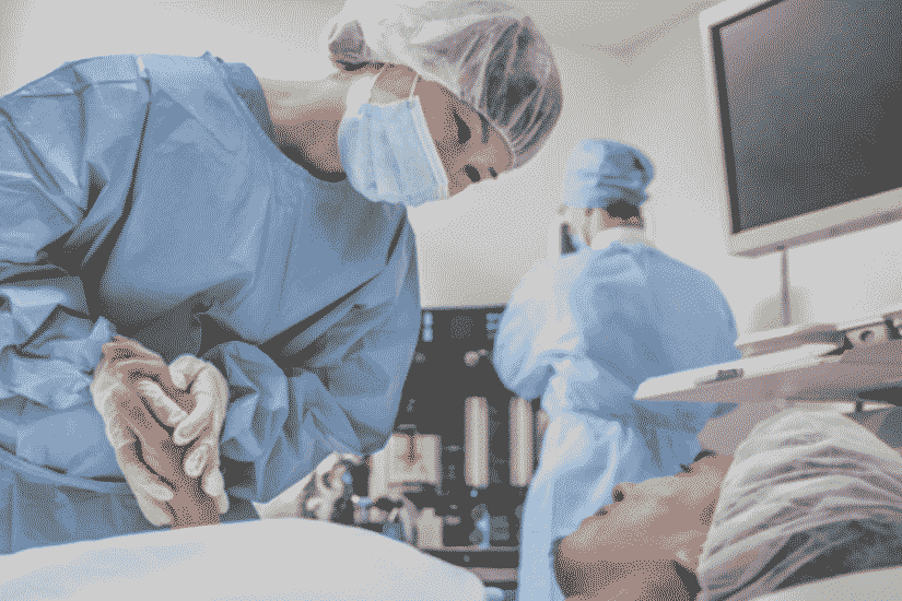 Photo of doctor interacting with patient