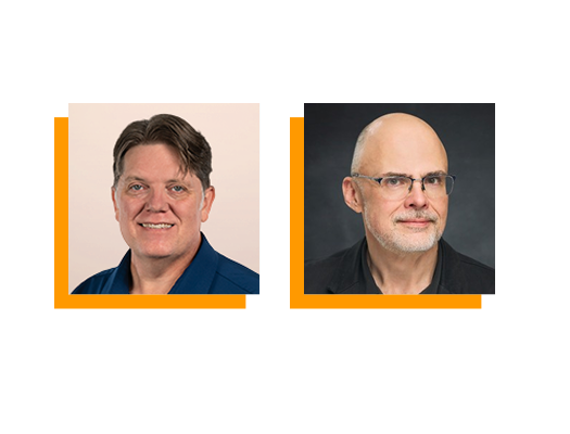 Pictures of  Brent Ellis and Tim Burlowski from Cohesity