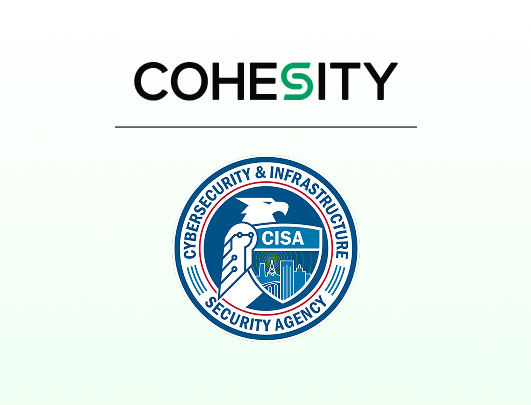Cohesity and CISA announcement
