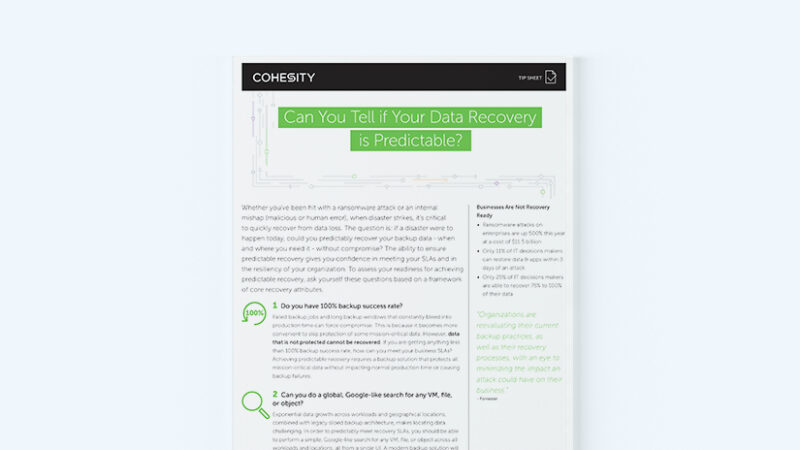 Can You Tell If Your Data Recovery Is Predictable Thumbnail