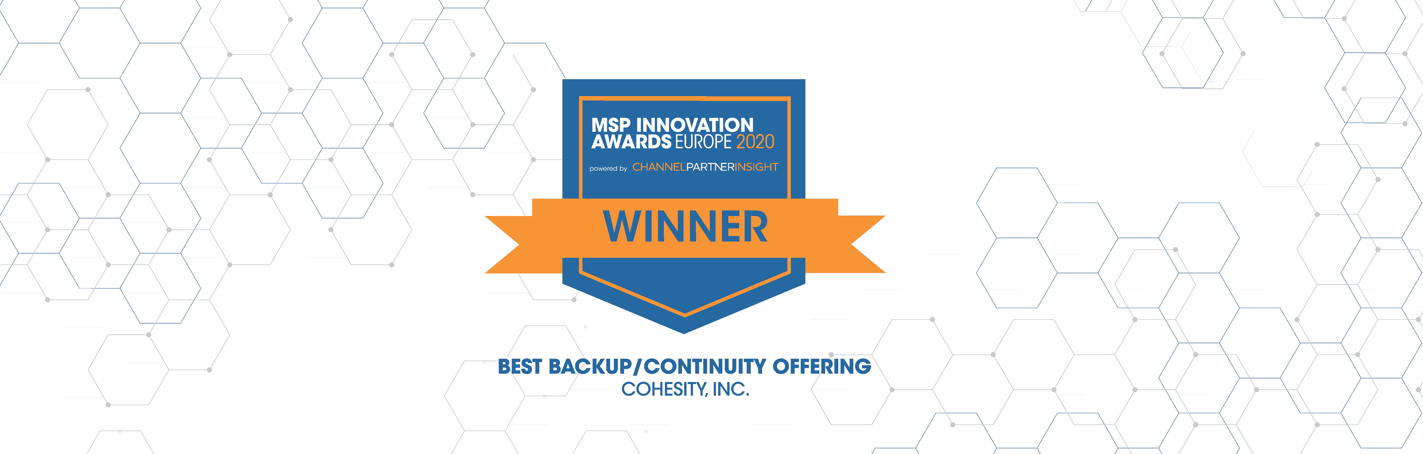 Cohesity Lands Coveted Backup and Continuity Win at the Channel Partner Insight MSP Innovation Awards