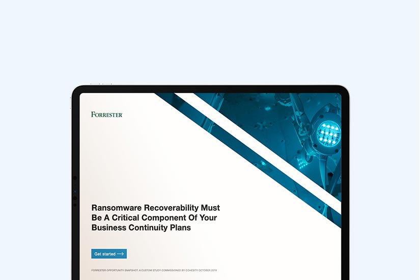 Forrester Opportunity Snapshot Ransomware Recoverability Thumbnail