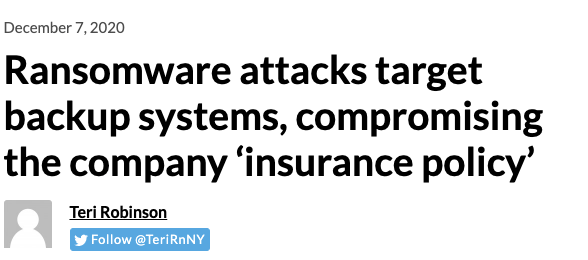 Backup Immutability | Ransomware Attacks Backup System screenshot