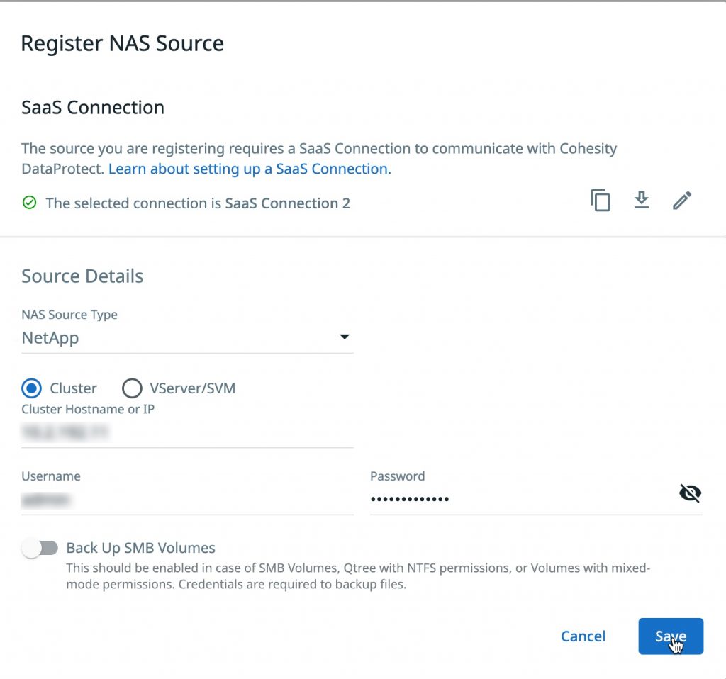 1-dmaas-register-netApp