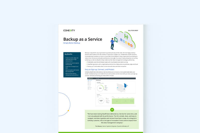 Backup-as-a-Service-Lösungsbroschüre Miniaturansicht