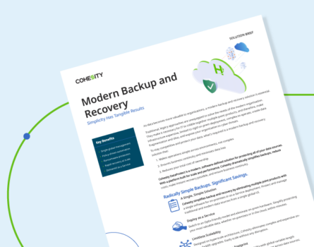 Modern Backup and Recovery Solution Brief