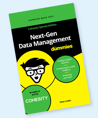 Cohesity Next-Gen Data Management for Dummies ebook cover