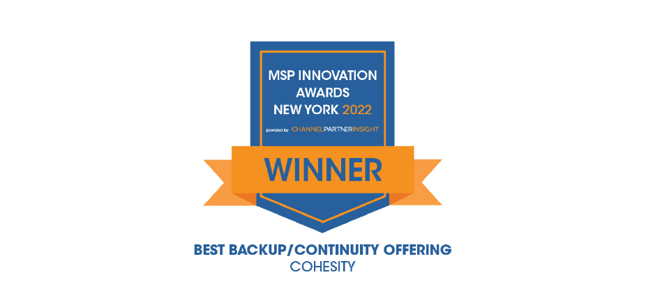 Cohesity Garners Coveted MSP Innovation Award—Again Blog Hero