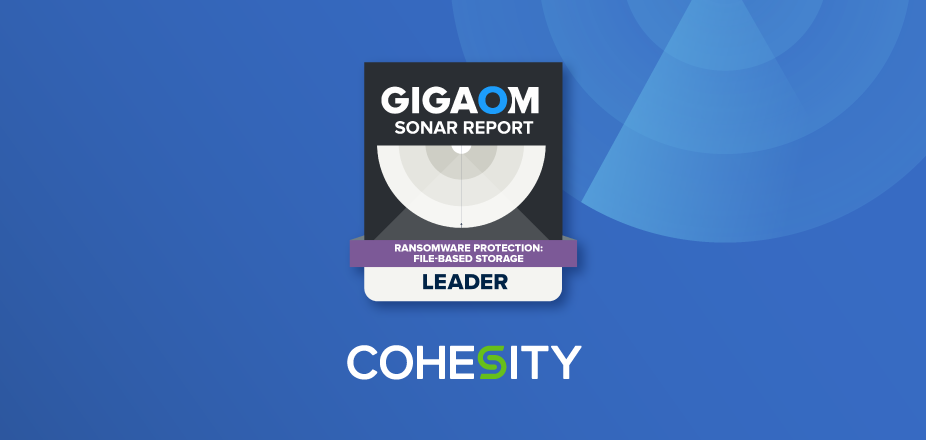 Cohesity rated a Leader for ransomware protection of file-based data Blog Hero