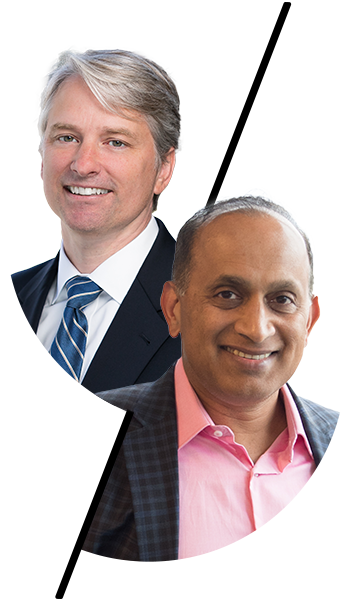 Kelly Bissell and Sanjay Poonen