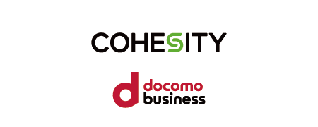 Cohesity and Docomo Business logo