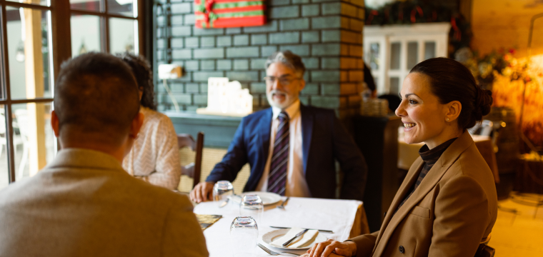 networking over dinner