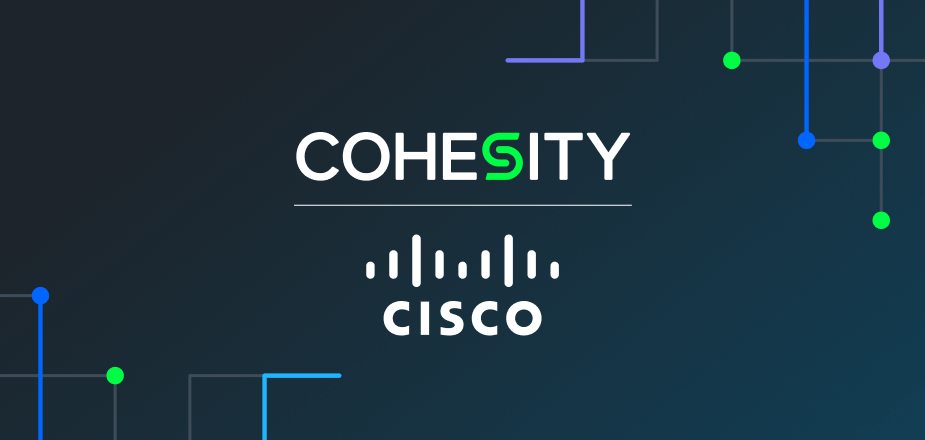 Cisco XDR and Cohesity logo lockup