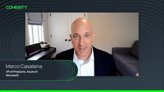 Marco Casalaina, Microsoft - How Microsoft LLMs can be used in Cohesity applications video thumbnail