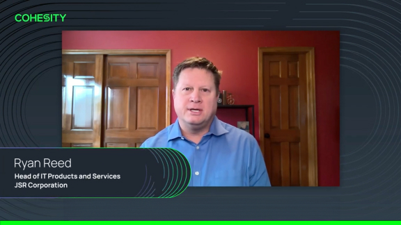 Ryan Reed, JSR Corporation - How Cohesity Gaia can help reduce your time to action video thumbnail