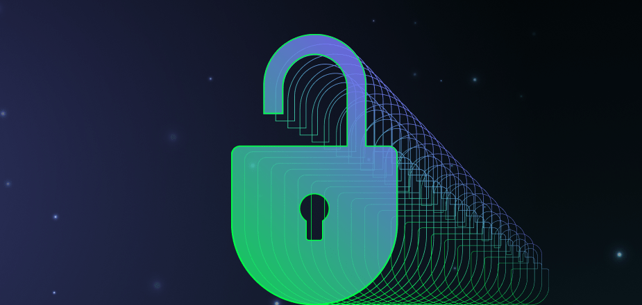 Cohesity Gaia blog hero image - opened lock icon