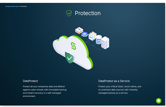 Cohesity Alta BaaS screenshot - hero