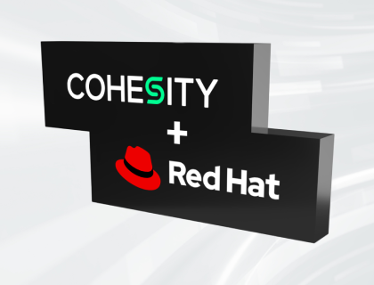 Cohesity + RedHat press release hero
