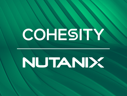 Cohesity + Nutanix logo lockup